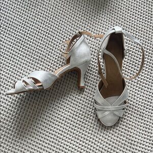 Elegant Silver Women's Heels